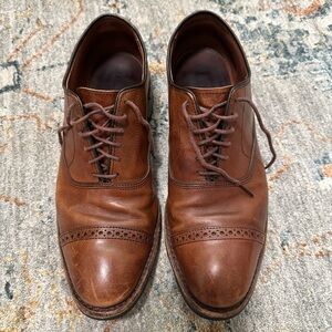 Allen Edmonds Brown Leather Cap-toe Oxfords